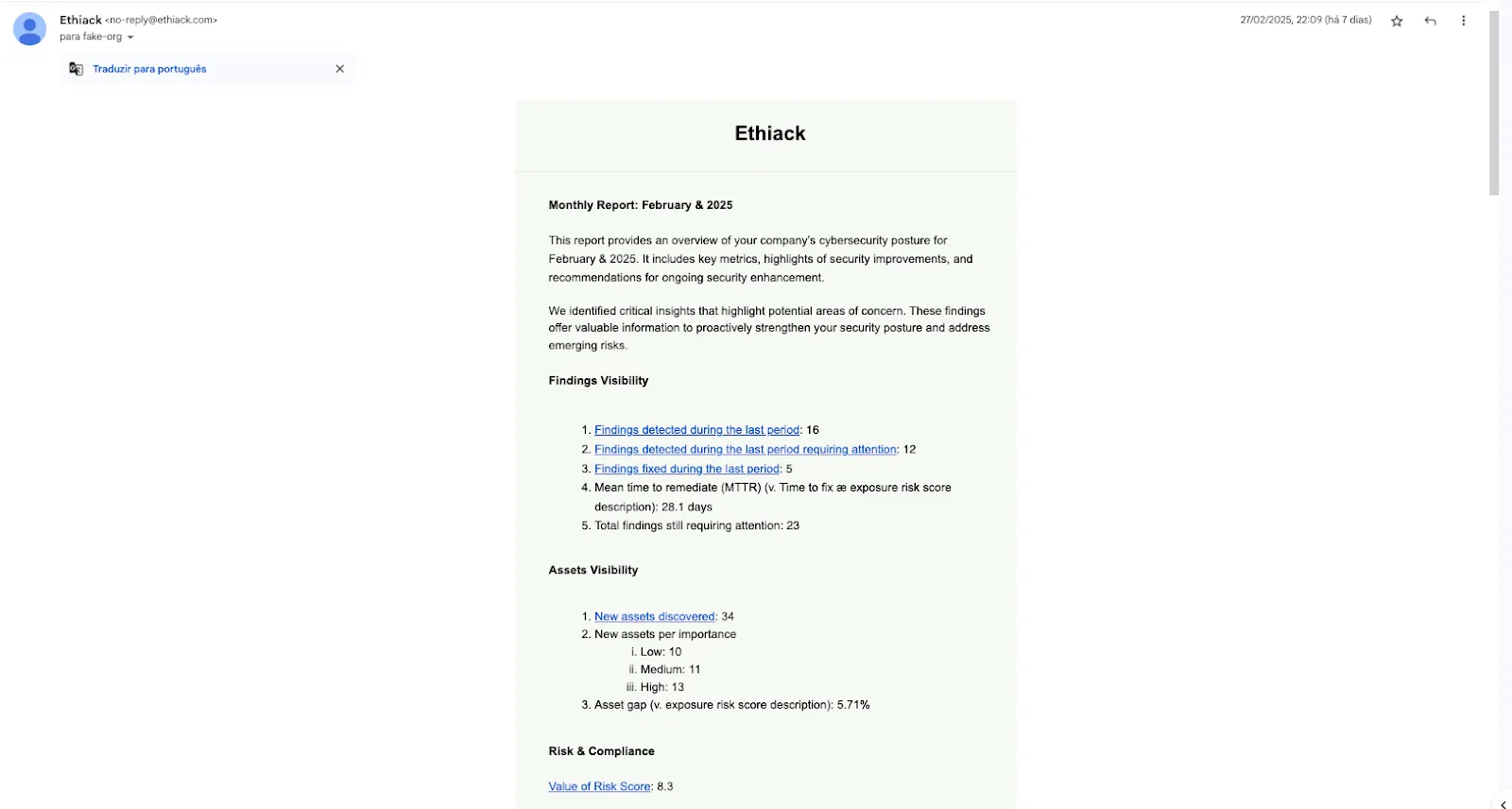 New email notifications