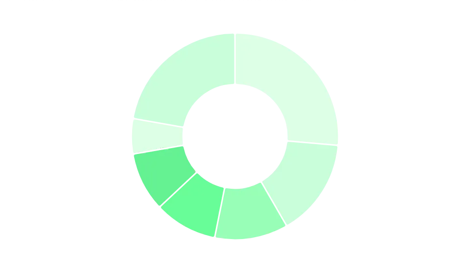 Distribution of assets per country